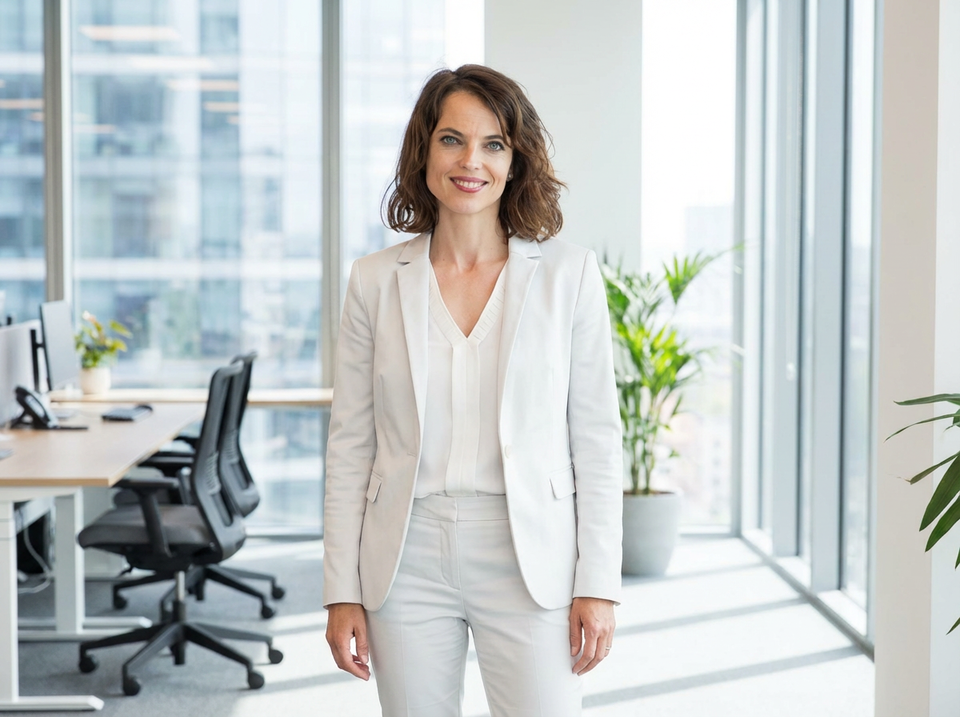 Damen-Hochzeitsanzug Weiß Elite